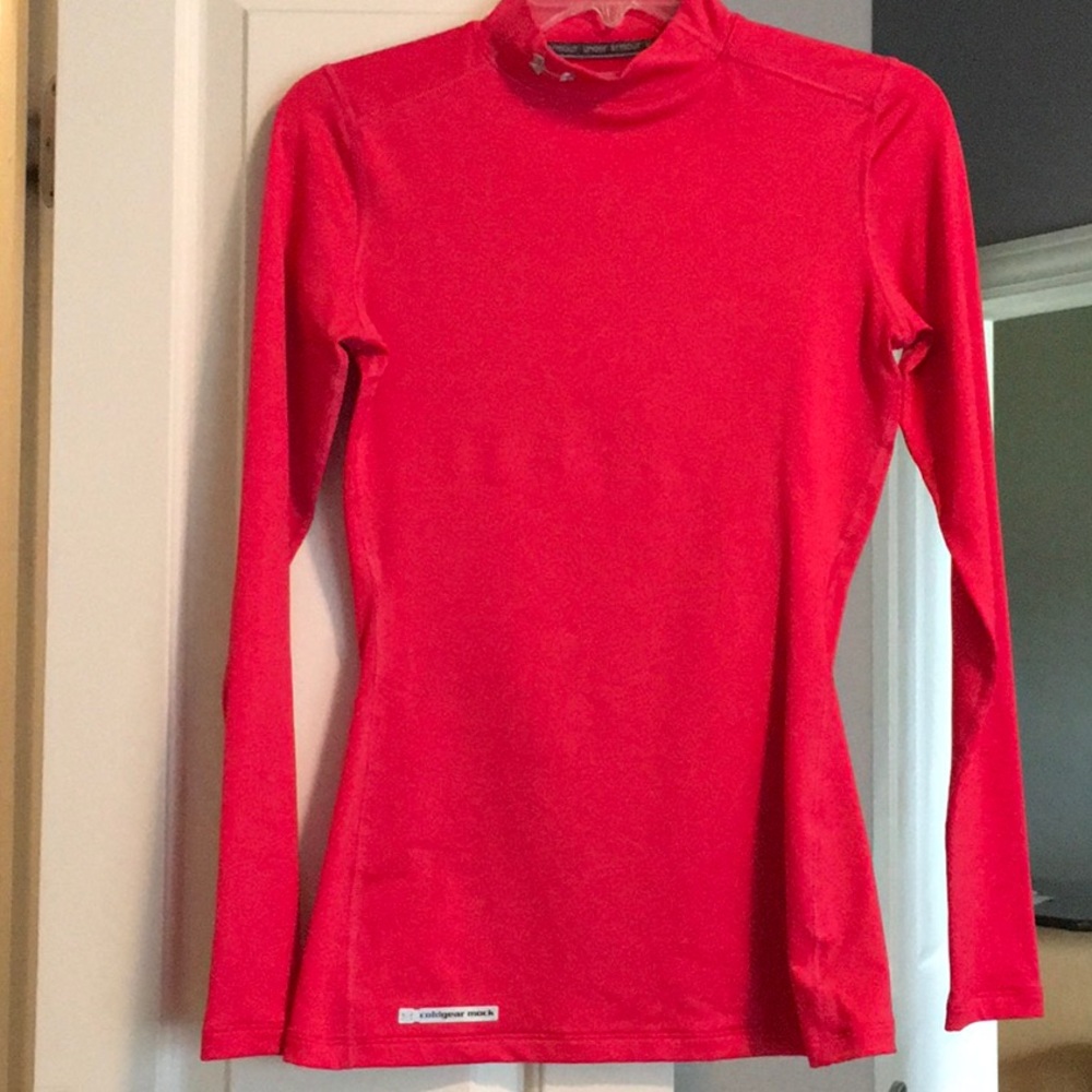 Pink under armor coldgear mock